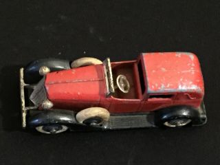 Tootsietoy 6 Wheel Graham Town car (limo) Body/tires red 10 5