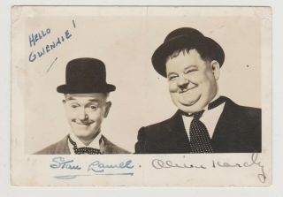 Laurel And Hardy Autographed Photograph