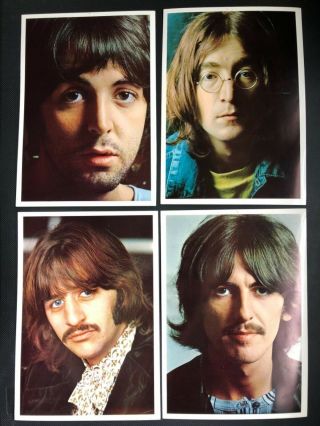 Beatles Stereo White Album,  4 photos & poster Top Loader Apple UK Lp.  NO RECORDS 6