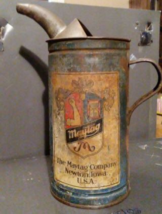 Oil Can Maytag Fuel Mixing Pour Can