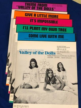 Valley Of The Dolls Sheet Music 1967 Music By Andre 