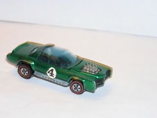 1971 Hot Wheels Redline Spoilers Sugar Caddy Green All Wheels