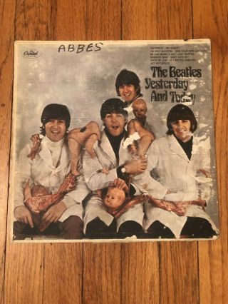 The Beatles Butcher Cover,  Yesterday And Today,  3rd State Peel,  1966 Last Day