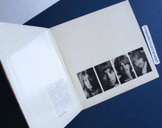 ORIG 1968 APPLE WHITE VINYL MONO THE BEATLES WHITE ALBUM VINYL LP PHOTOS POSTER 6