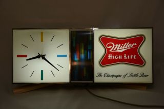 Vintage Miller High Life Lighted Beer Clock
