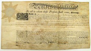1798 Thomas Mifflin Signed Document As Governor Of Pennsylvania