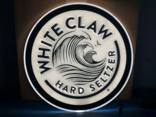 Rare White Claw Hard Seltzer Light Up Led Sign