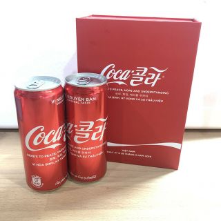 Vietnam Summit 2019 Usa & North Korea Path To Peace Coca - Cola 2 Cans Box Set