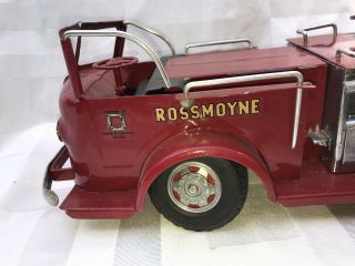 Vintage 1950 ' s Doepke Model Toys ROSSMOYNE Pumper Fire Truck 2