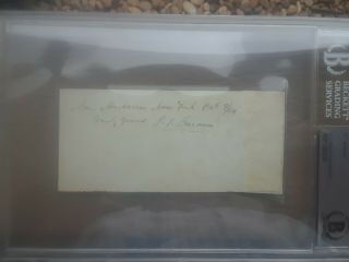 P.  T.  Barnum Autograph Dated Oct.  9/64