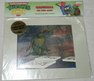 1980s Teenage Mutant Ninja Turtles Donatello With Pizza Production Cel