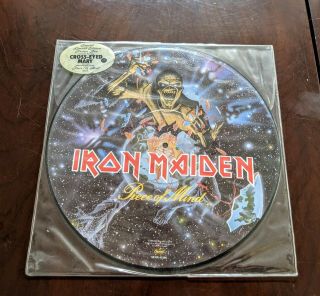 Iron Maiden - Piece Of Mind Picture Disc Lp Record 1983 Rare