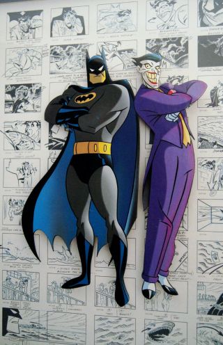 Mark Hamill Signed Batman / The Joker Animated Seris WB Storyboard Lithograph 2