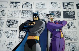 Mark Hamill Signed Batman / The Joker Animated Seris WB Storyboard Lithograph 8