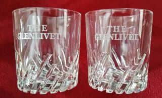 The Glenlivet Scotch Whisky 8oz Glasses Set Of 2 Made In France