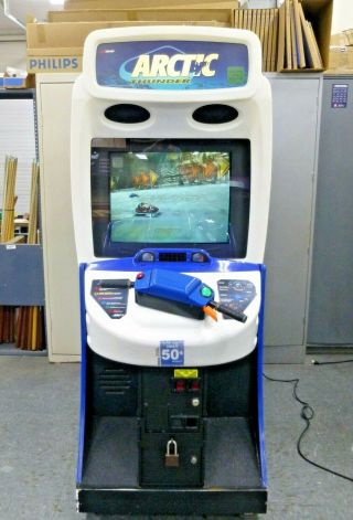 Midway Arctic Thunder Full Size Arcade Driving Game (good)