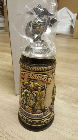 Limited Edition - German Zoller & Born - Military Us Marine Beer Stein