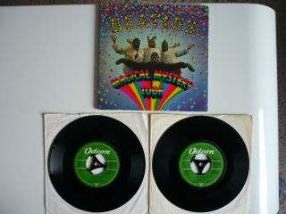 The Beatles Magical Mystery Tour Ep Vinyl Orig 1967 German Odeon Stereo 2x 7 "