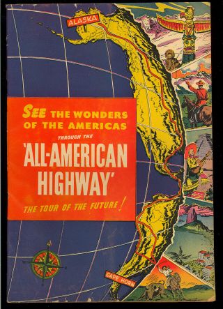 All - American Highway Nn Not In Guide Giveaway Comic Chrysler Plymouth 1944 Vg,