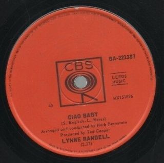 Lynne Randell One Of The Rarest 1967 Oz Only 7 " Oop Northern Soul Single " Ciao "
