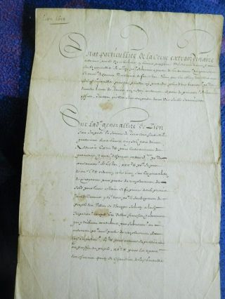 Louis Xiii Of France 1619 Rare Signed Document