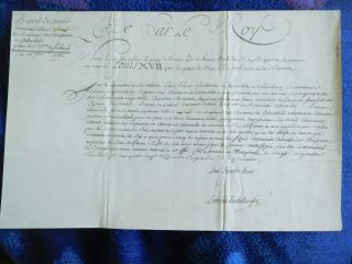 Louis Xviii Of France 1793 Rare Signed Document In The Revolution