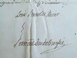 LOUIS XVIII of France 1793 RARE signed document in the revolution 3