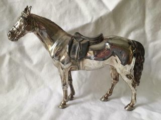 Vintage Jennings Brothers Silverplate Thoroughbred Horse Figurine