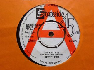 Johnny Thunder - Send Her To Me - 1964 Uk Promo