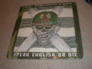S.  O.  D.  - Speak English Or Die 2 X Lp Vinyl Album Stormtroopers Of Death Record,