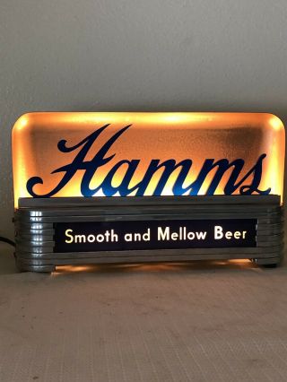 1940’s Hamm’s Beer Lighted Cash Register Advertising Sign Hamms Back Bar Display
