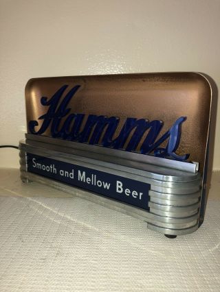 1940’s Hamm’s Beer Lighted Cash Register Advertising Sign Hamms Back Bar Display 5