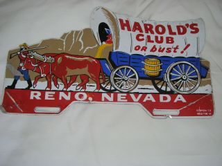 Reno Nevada Front License Plate " Harold 