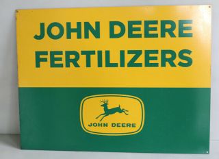 Old John Deere Fertilizer Farm Tractor Feed Sign