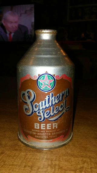 12oz.  Southern Select Crowntainer Cone Top Beer Can