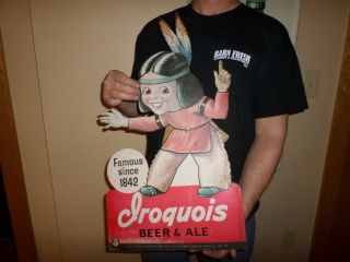 Iroquois Beer Indian Head Sign