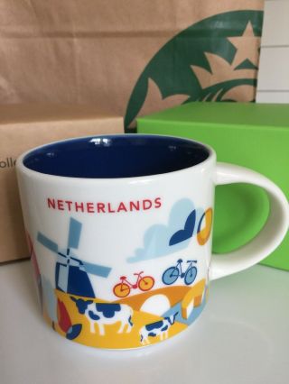 Starbucks Netherlands Yah Mug Windmill Bicycle Canal Coffee Cup You Are Here