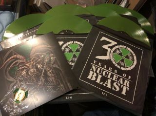 30 Years Of Nuclear Blast - Anniversary Vinylbox 7 Green 12”vinyl Lp’s Like