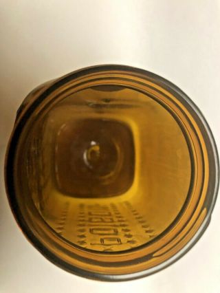 Amber “FRUIT JAR”Poison Bottle,  Rare 4