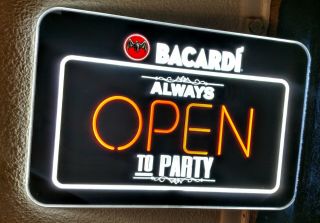 Bacardi Lighted Sign