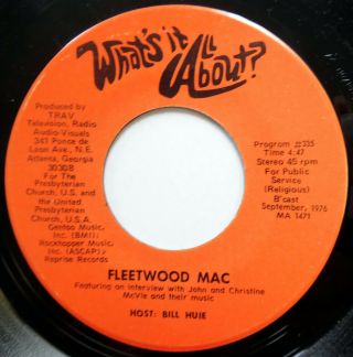 Fleetwood Mac / Billy Joel 45 Christian Radio Interview Spoken Word 1976 W2703