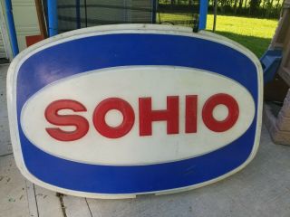 Large Plastic Sohio Gas Station Sign