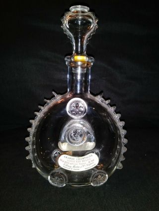 Louis Xiii E.  Remy Martin & Co.  Cognac Baccarat Crystal Bottle With Paper Labels