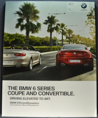 2012 Bmw 6 - Series 70pg Prestige Brochure 640i 650i Coupe Convertible 12
