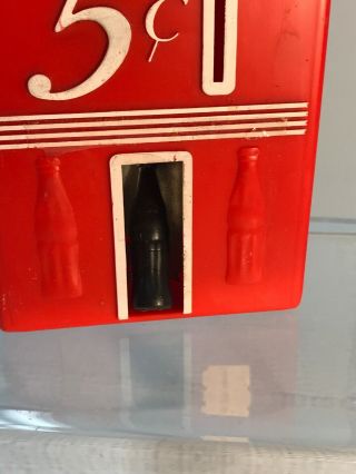 Coca Cola Vending Machine Coin - Operated Soda Dispenser Bank Vintage 1980 5