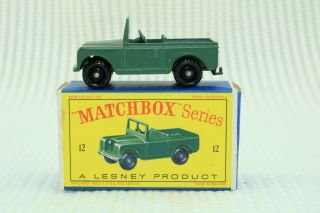 Matchbox Lesney No 12 Land Rover - Made In England - Boxed