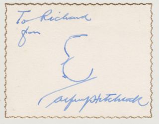 Alfred Hitchcock,  Legendary Director - Autograph