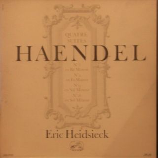 Ultra Rare French Piano Lp Eric Heidsieck Handel4 Suites Vsm Falp 495