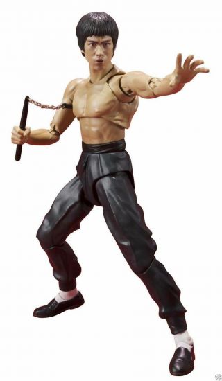 Anime S.  H.  Figuarts Bruce Lee 75th Anniversary Action Pvc Figure No Box 14cm