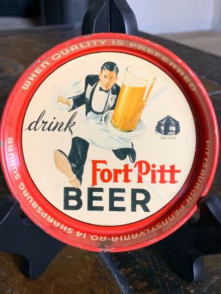 Fort Pitt Brewing Co.  " Running Waiter " Tip Tray -